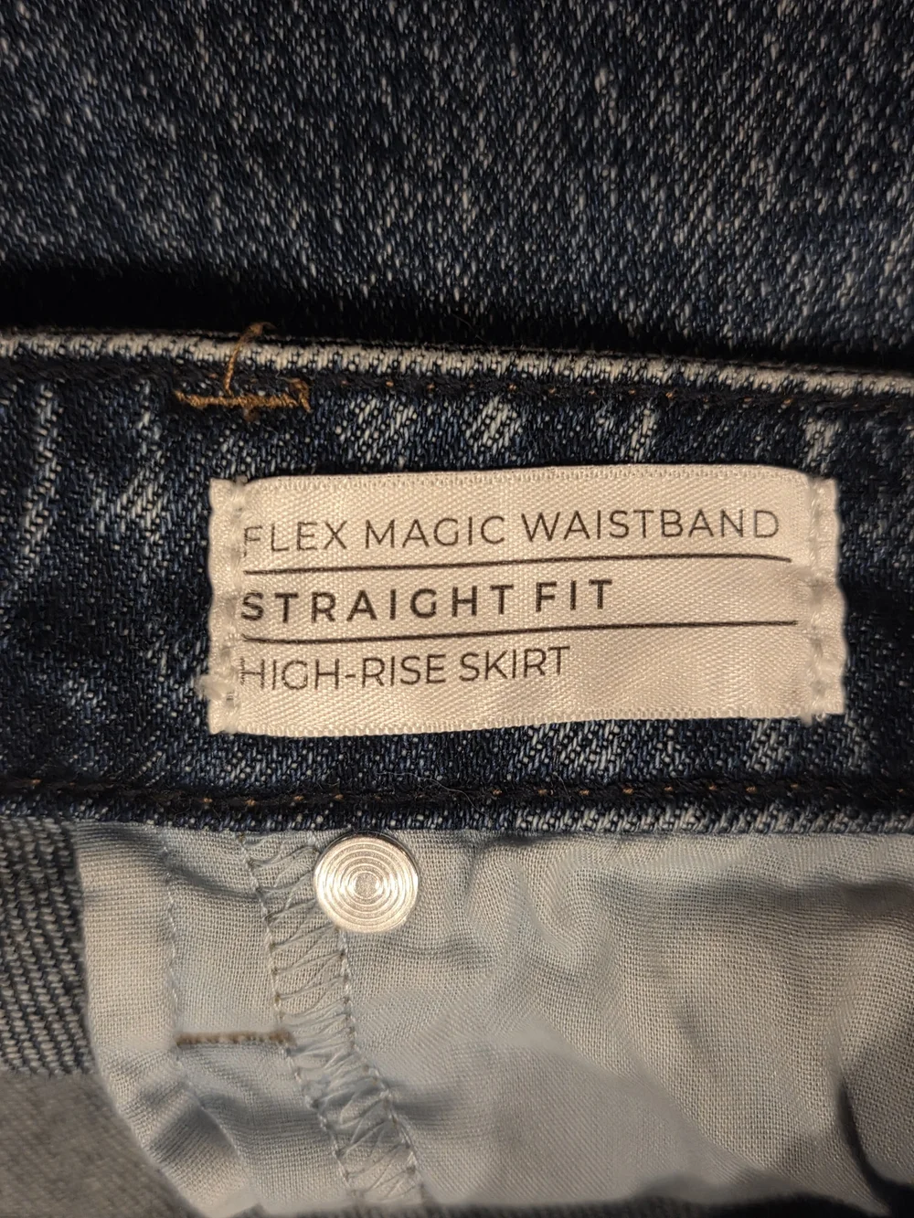 Lane Bryant Dark Indigo Denim Mini Skirt